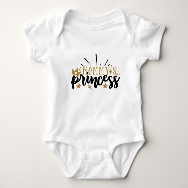 Mommy's Princess Typography Baby Bodysuit (Front)