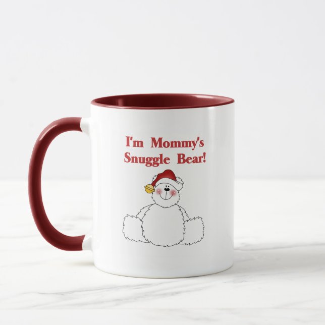 Mommy's Snuggle Bear T-shirts and Gifts Mug (Left)
