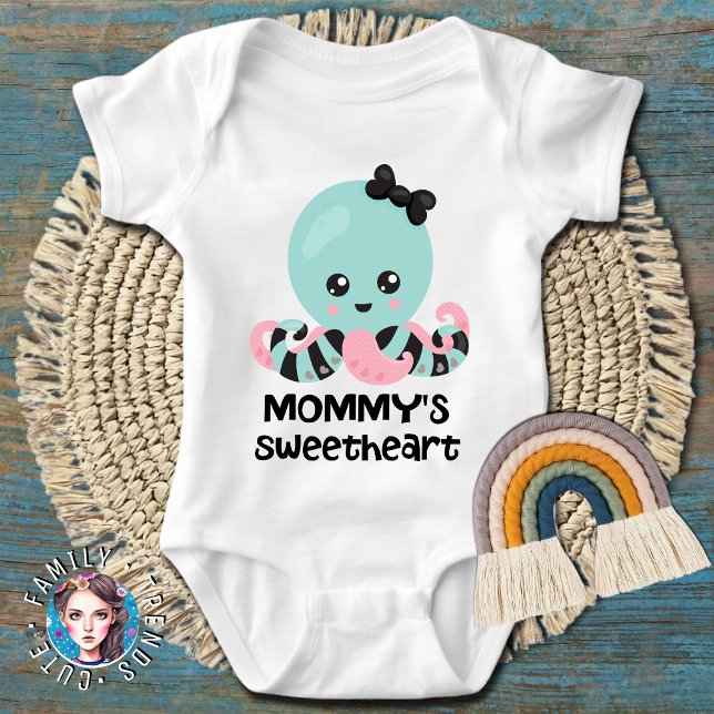 Mommy's Sweetheart  Kawaii Octopus Baby Bodysuit (Creator Uploaded)