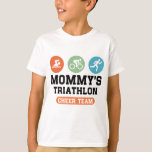 Mommy&#39;s Triathlon Cheer Team T-shirt at Zazzle