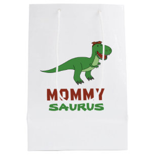 Mommysaurus Dinosaur T-Rex Dino Mom Mother's Day Medium Gift Bag