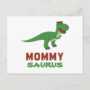 Mommysaurus Dinosaur T-Rex Dino Mom Mother's Day Postcard