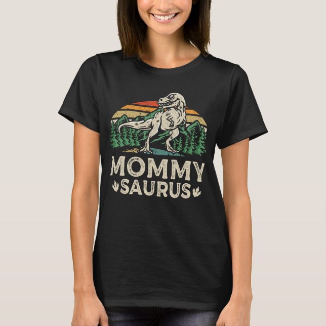 Mommysaurus Dinosaur T Rex Mommy Saurus Funny Mom T-Shirt (Front)