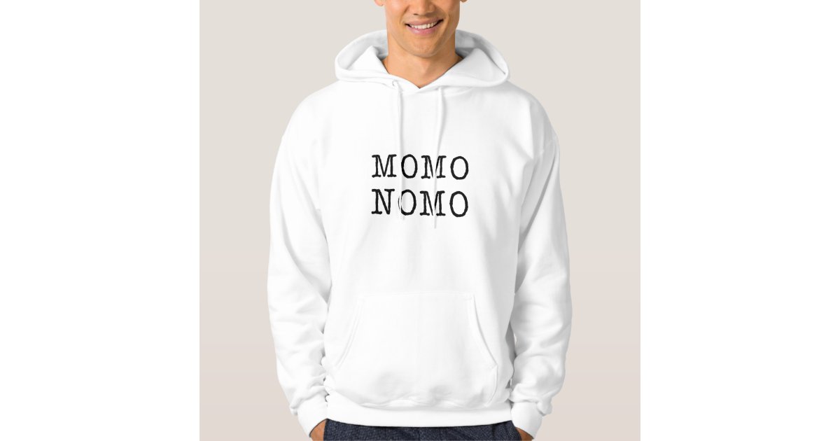 MOMO NOMO Men S White Hoo Black Lettering