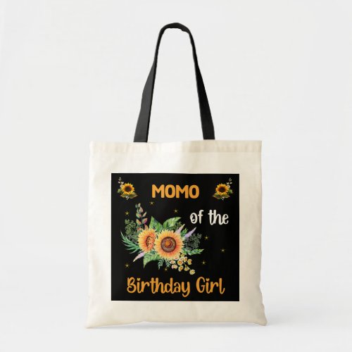 Momo Of The Birthday Girl Sunflower Design Tote Bag