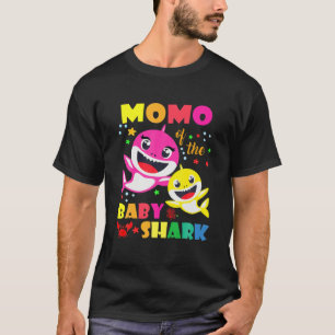 Momo Of The Birthday Shark Dad, Mom Matching Famil T-Shirt