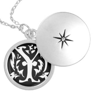 Momogram Silver Necklace