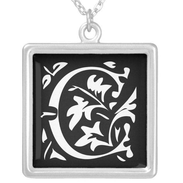 Momogram Silver Necklace (Front)