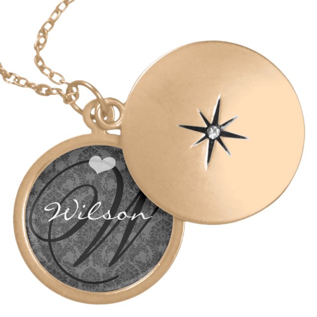 Momogram Silver Necklace (Front)