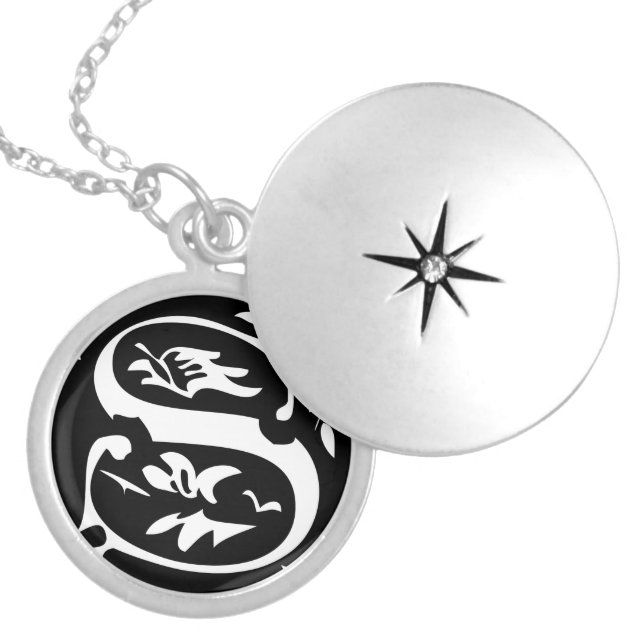 Momogram Silver Necklace (Front)