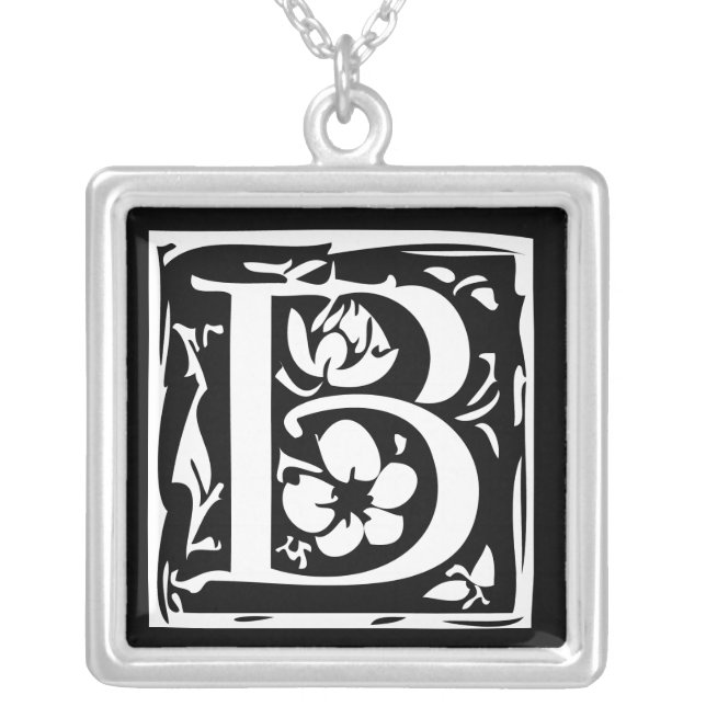 Momogram Silver Necklace (Front)