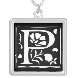 Momogram Silver Necklace