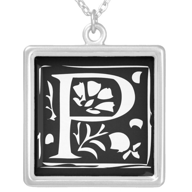 Momogram Silver Necklace (Front)