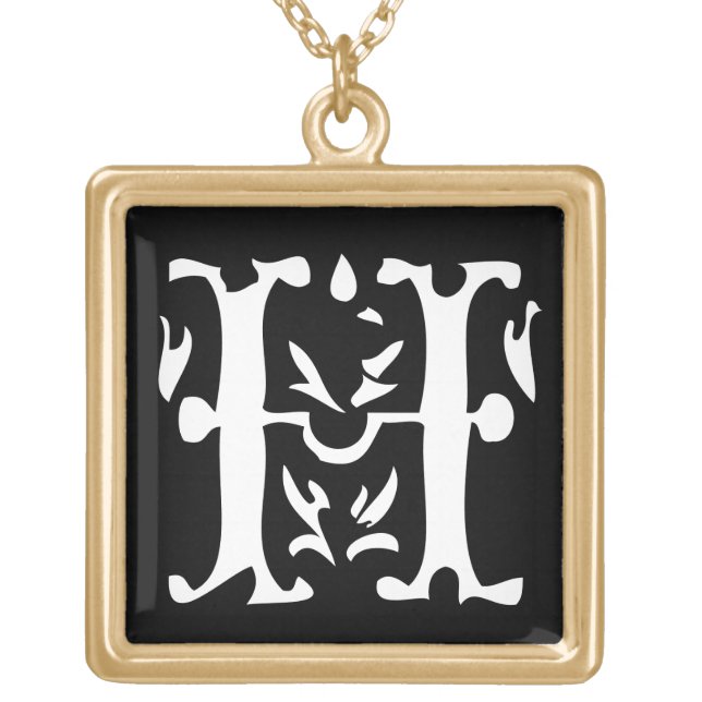 Momogram Silver Necklace (Front)
