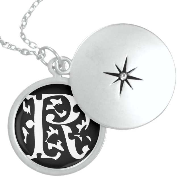 Momogram Silver Necklace (Front)