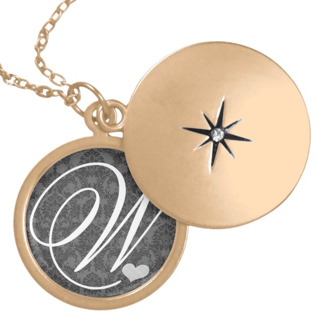 Momogram Silver Necklace (Front)