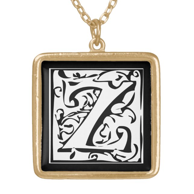 Momogram Silver Necklace (Front)