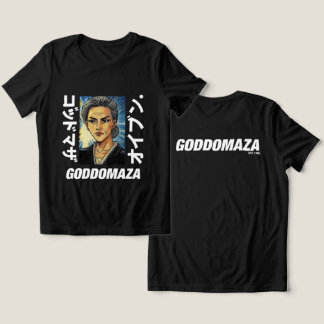 MOMOKO COLOR BLACK FRONT VIEW (BLACK) Tri-Blend SHIRT