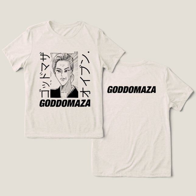 MOMOKO HEAD BW SKETCH Tri-Blend SHIRT (Design Front & Back)