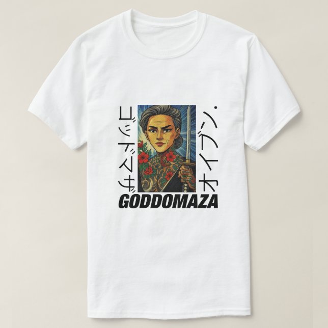 MOMOKO HEAD COLOR WITH YAKUZA TATS MEN WHITE TEE (Design Front)