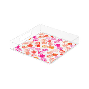 Momona Hawaiian Tropical Pineapple Acrylic Tray