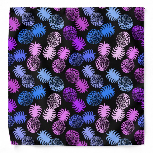 Momona Hawaiian Tropical Pineapple Bandana (Front)