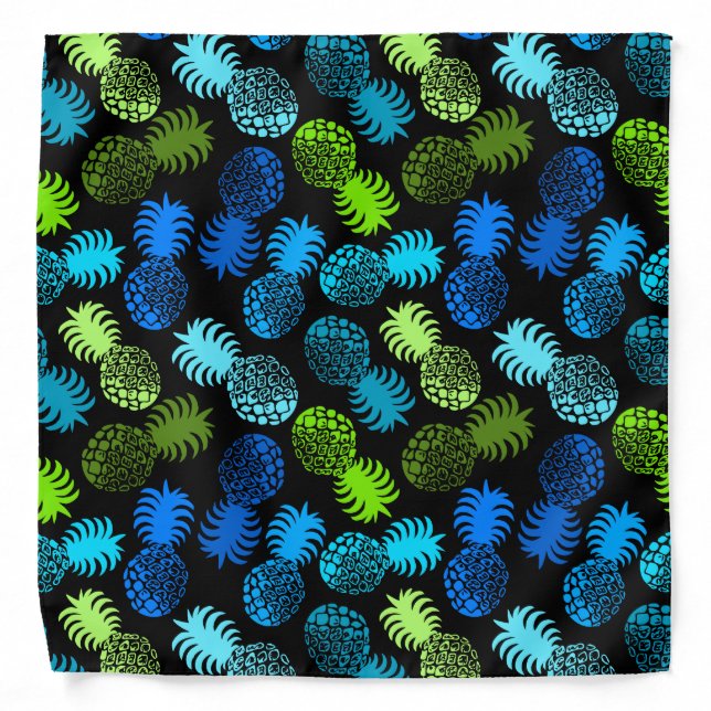 Momona Hawaiian Tropical Pineapple Bandana (Front)