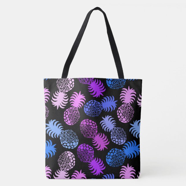 Momona Hawaiian Tropical Pineapple Beach Bag (Front)