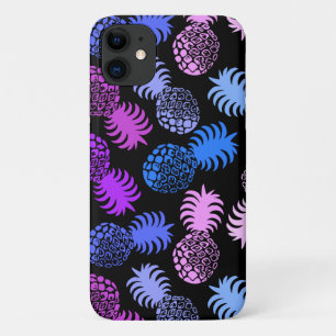 Momona Hawaiian Tropical Pineapple Purple iPhone 11 Case