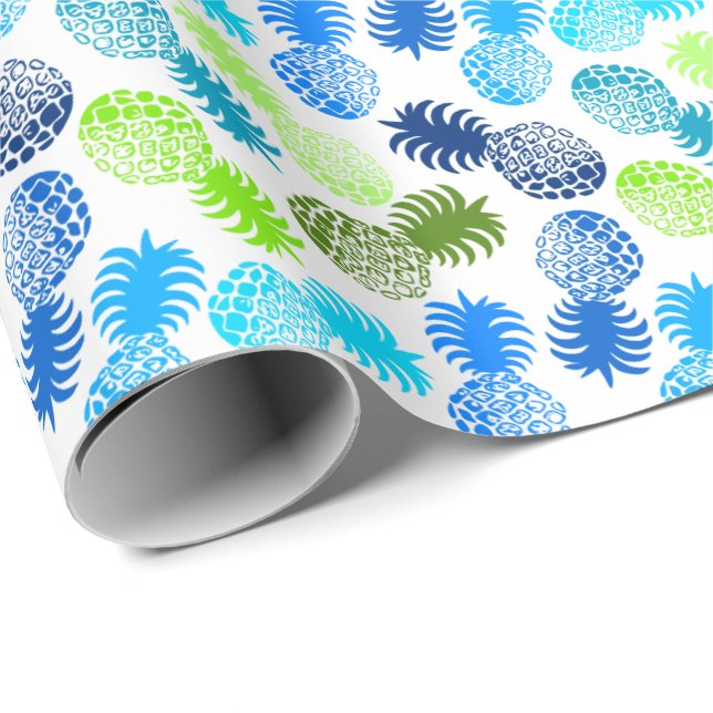 Momona Hawaiian Tropical Pineapple Wrapping Paper (Roll Corner)
