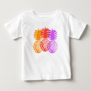 Momona Pineapple Hawaiian Tropical Baby T-Shirt