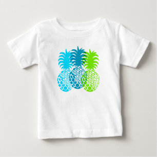 Momona Pineapple Hawaiian Tropical Baby T-Shirt