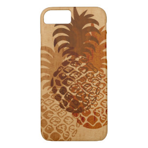 Momona Pineapple Hawaiian Tropical Faux Wood iPhone 8/7 Case