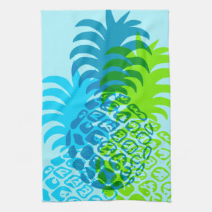 Momona Pineapple Hawaiian Tropical Kitchen Towel