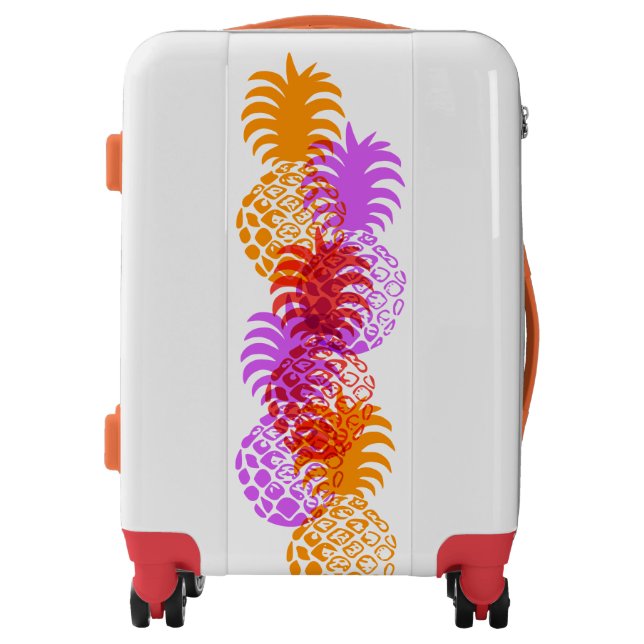 Momona Pineapple Hawaiian Tropical Luggage (Front)