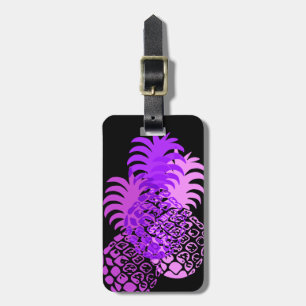 Momona Pineapple Hawaiian Tropical Luggage Tag