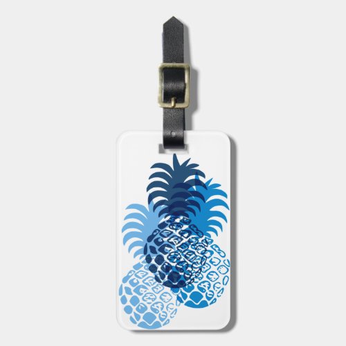 Momona Pineapple Hawaiian Tropical Luggage Tag