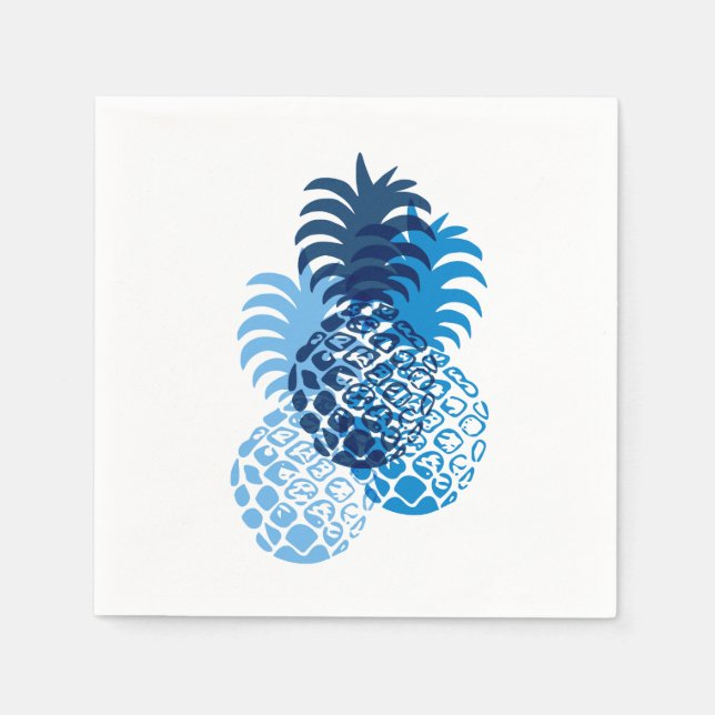 Momona Pineapple Hawaiian Tropical Napkins (Front)
