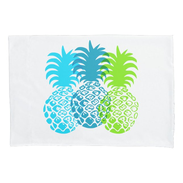 Momona Pineapple Hawaiian Tropical Pillow Case (Front)