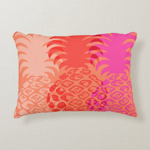 Momona Pineapple Hawaiian Tropical Reversible Accent Pillow