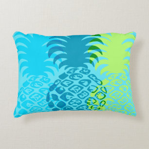 Momona Pineapple Hawaiian Tropical Reversible Accent Pillow