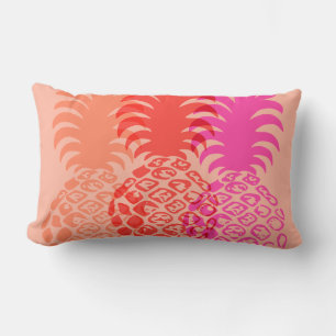 Momona Pineapple Hawaiian Tropical Reversible Lumbar Pillow