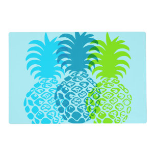 Momona Pineapple Hawaiian Tropical Reversible Placemat