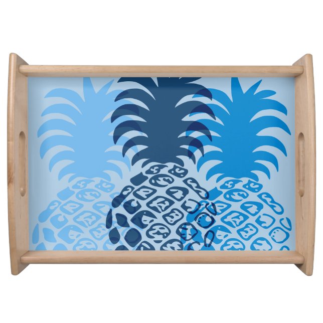 Momona Pineapple Hawaiian Tropical Serving Tray (Front)