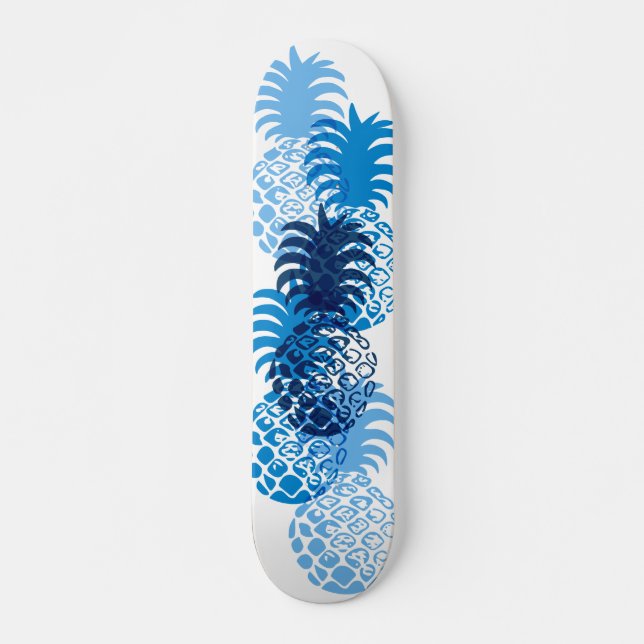 Momona Pineapple Hawaiian Tropical Skateboard Deck (Front)