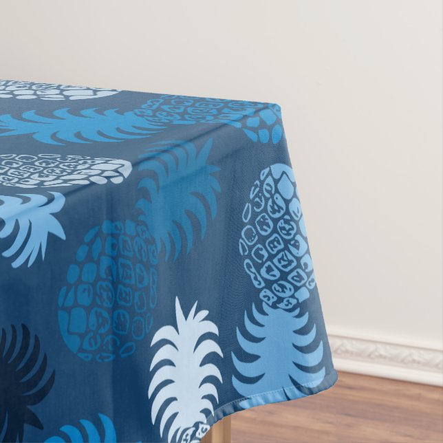 Momona Pineapple Hawaiian Tropical Tablecloth (In Situ)
