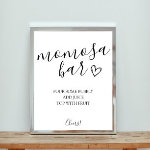 Momosa Bar Baby Shower Sign