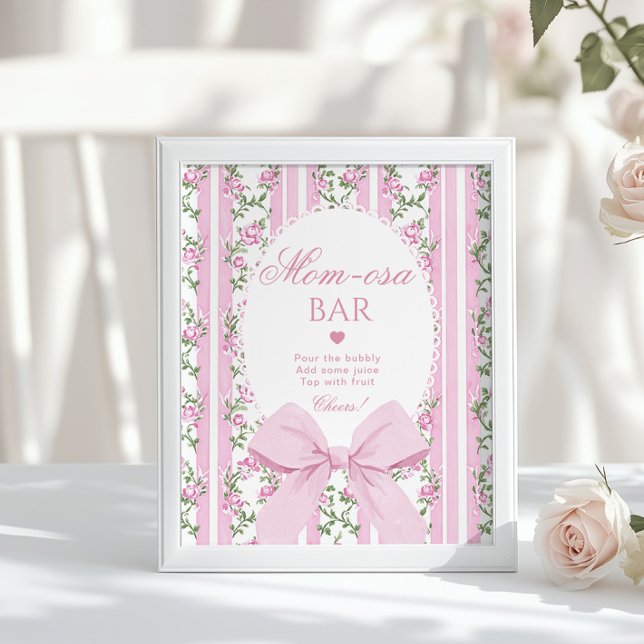 Momosa bar Pink Bow Love Shack Baby Poster (Creator Uploaded)