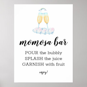 Momosa Bar Watercolor Fairytale Theme Sign