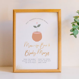 Momosa & Bloody Mary Baby Shower Bar Sign